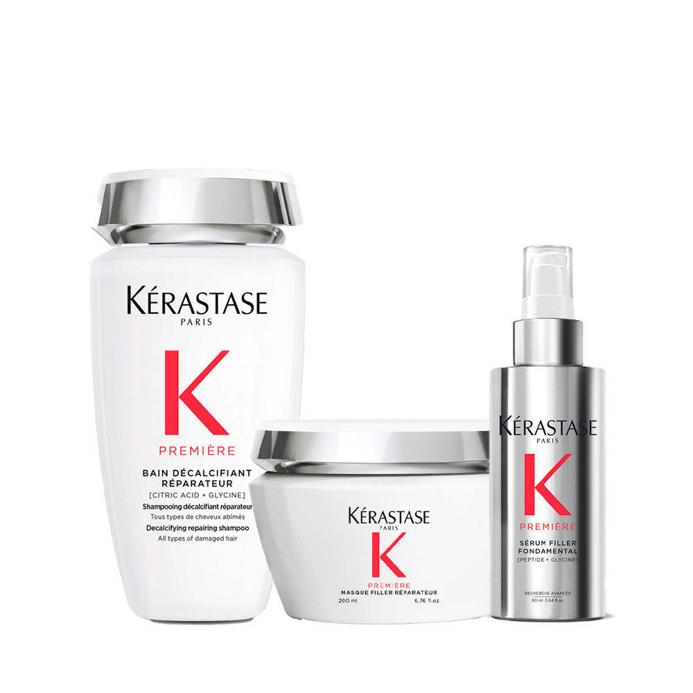 Kérastase Première Kit Decalcificante Riparatore per Capelli Danneggiati