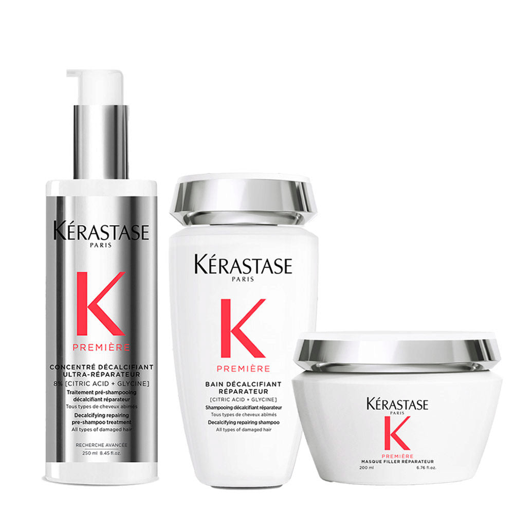 Kerastase Première Set: Concentrato, Bagno, Maschera per Capelli Decalcificati