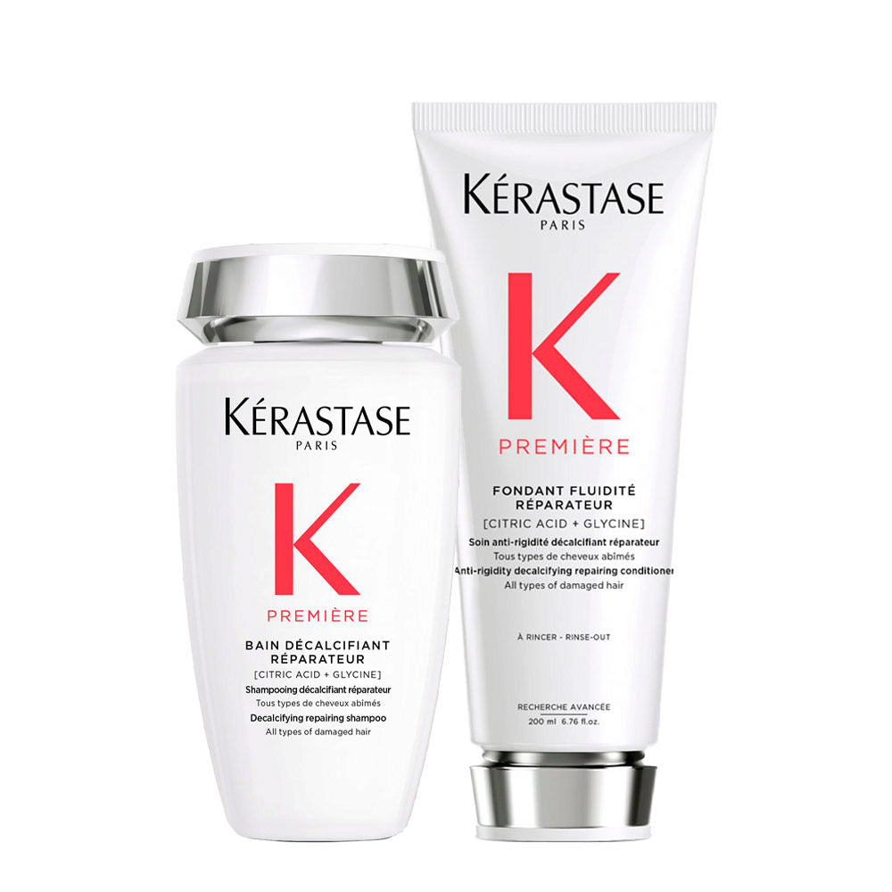 Kerastase Première Bain: Shampoo Riparatore Decalcificante & Balsamo Fluidità