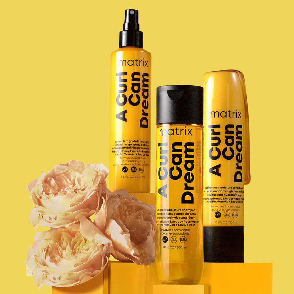 Matrix A Curl Can Dream Set Idratante Capelli Mossi: Shampoo, Balsamo, Leave-In