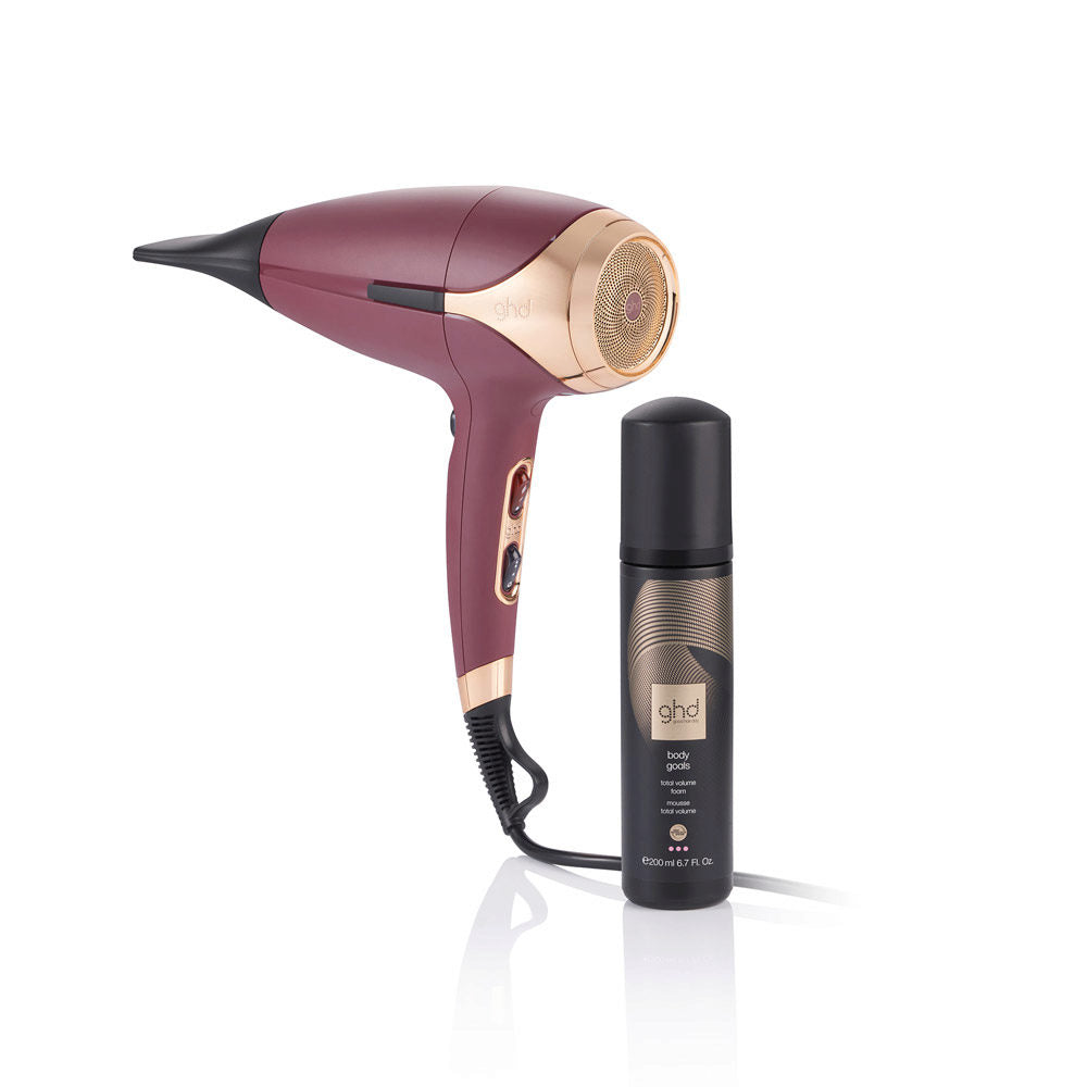 Ghd Helios Plum Asciugacapelli Bordeaux: Asciugatura Rapida e Styling Professionale