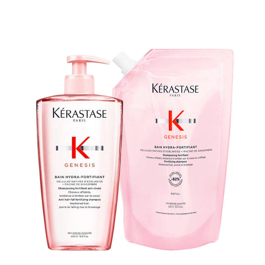 Kerastase Genesis Bain Hydra-Fortifiant Shampoo & Refill Duo 500ml