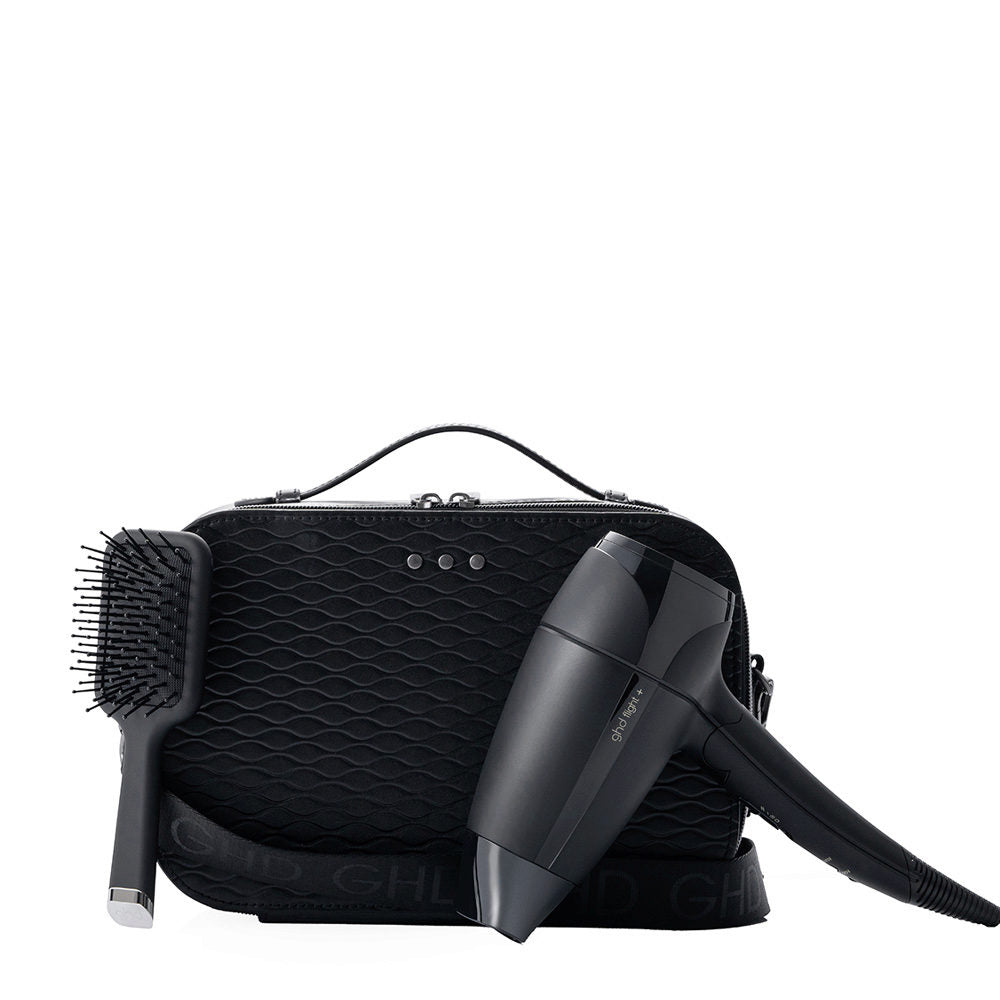 Ghd Flight+ Set Regalo di Natale: Asciugacapelli da Viaggio e Mini Spazzola