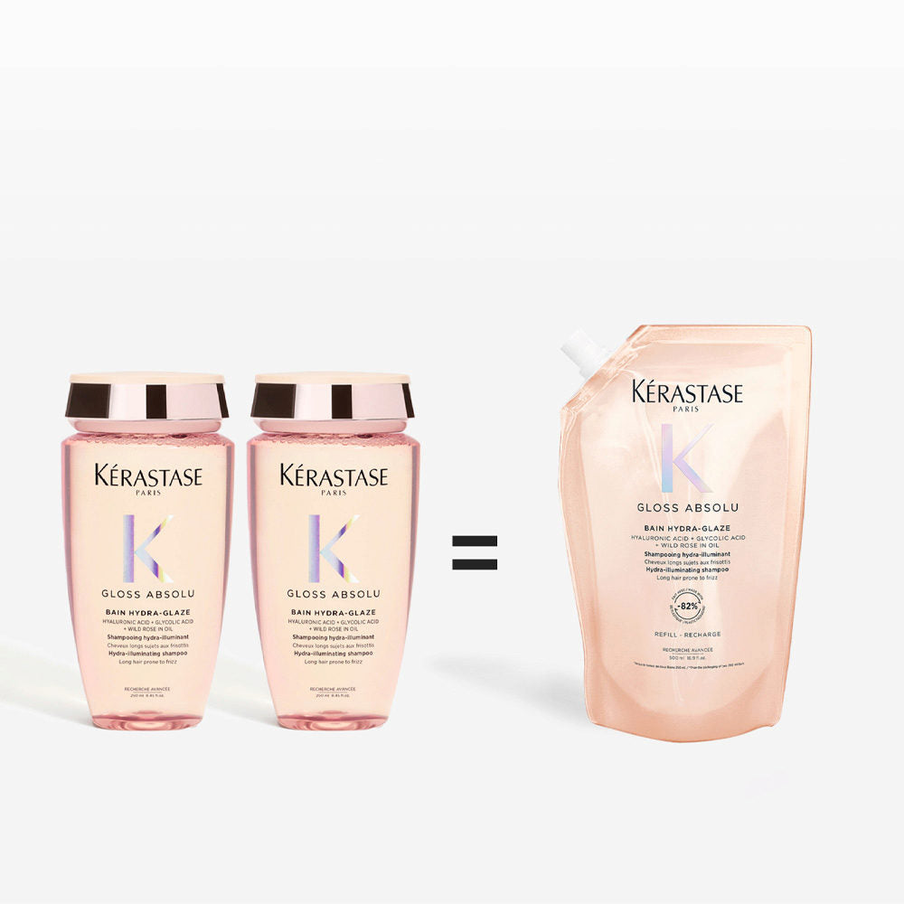 Kérastase Gloss Absolu Bain Eco-Refill 500ml Shampoo Illuminante Anticrespo