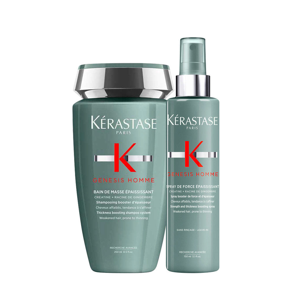Kerastase Genesis Homme: Shampoo Ispessente e Spray Fortificante Uomo