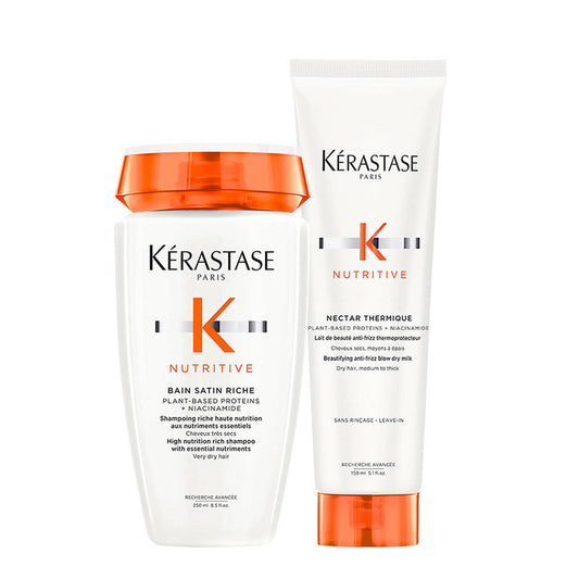 Kerastase Nutritive Nectar Thermique Bain Satin Riche Duo Set