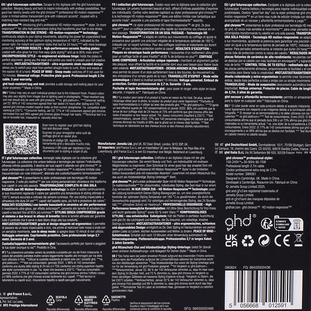 ghd Chronos Futurescape Transcendent Pink Piastra per Capelli Edizione Limitata