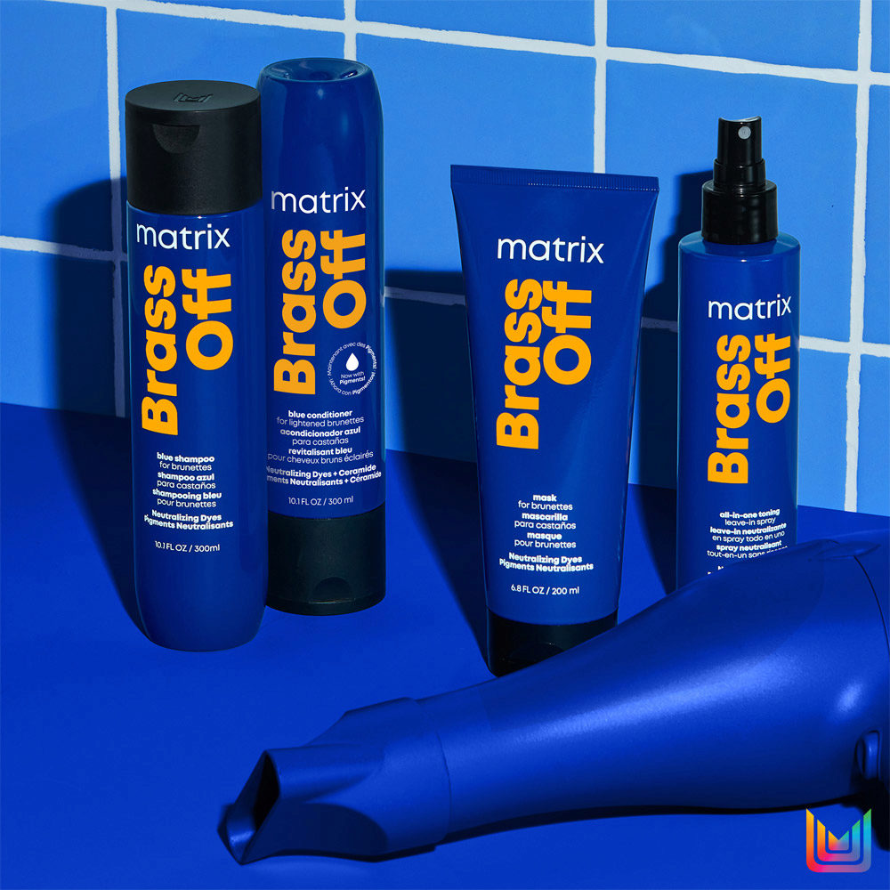 Matrix Brass Off Balsamo Blu Anti-Arancio 300ml Capelli Vibranti