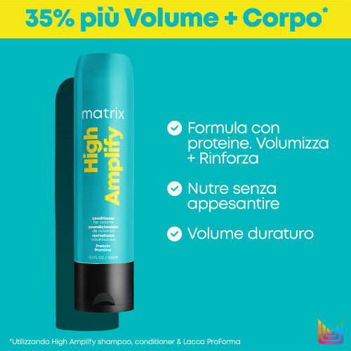 Matrix High Amplify Balsamo Volumizzante Proteico per Capelli Fini - 300ml