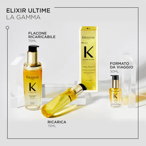 Kerastase Elixir Ultime L'Huile Originale 75ml + Refill Idratazione Capelli
