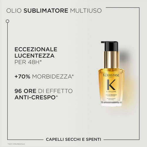 Kerastase Elixir Ultime L'Huile Originale, Olio Idratante Anticrespo 30ml