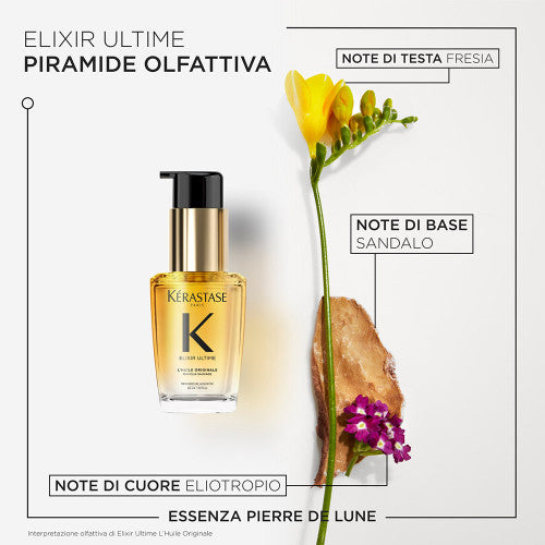 Kerastase Elixir Ultime L'Huile Originale, Olio Idratante Anticrespo 30ml