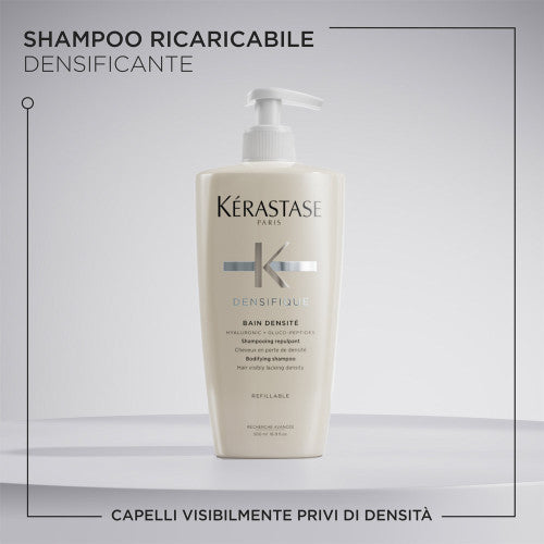 Kerastase Densifique Bain Densitè Shampoo 500ml per Capelli Diradati