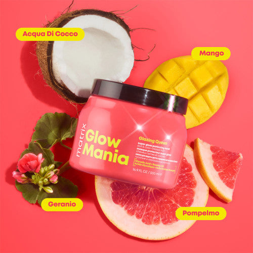 Matrix Glow Mania Maschera Capelli: Acido Glicolico e Olio di Rosa Canina