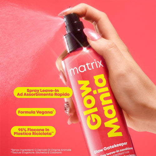 Matrix Glow Mania Leave-In 250ml: Trattamento Illuminante per Capelli Colorati