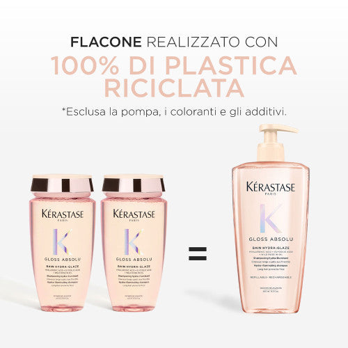 Kerastase Gloss Absolu Shampoo 500ml: Illuminazione, anti-crespo e acido ialuronico
