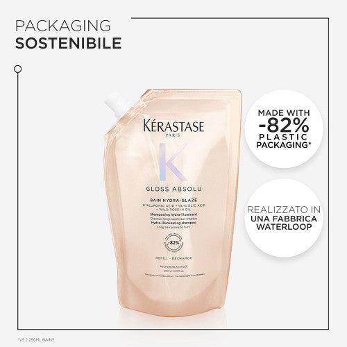 Kérastase Gloss Absolu Bain Hydra Glaze Eco-Refill Shampoo Illuminante