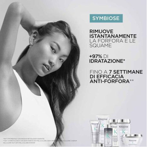 Kerastase Symbiose Shampoo, Balsamo e Maschera Antiforfora per Cute Grassa