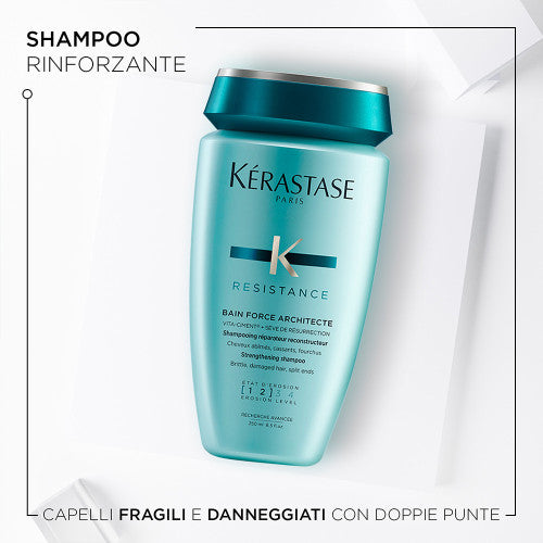 Kerastase Résistance Bain Force Architecte Shampoo, Maschera e Termoprotettore